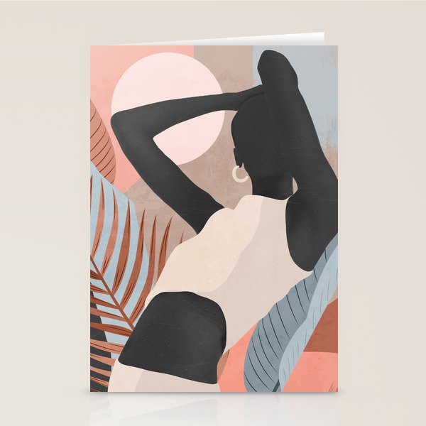 Tropical Girl 23 Stationery Card Gallery Image 2