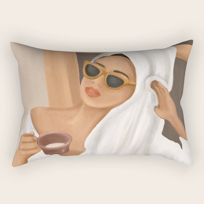 Morning Coffee Rectangular Pillow Gallery Image 1