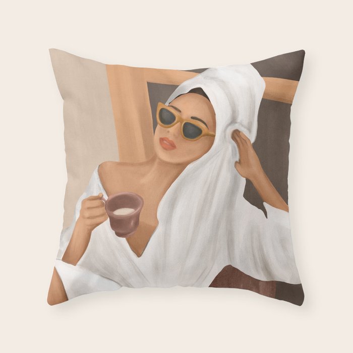 Morning Coffee Throw Pillow Gallery Image 6