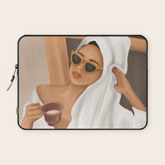 Morning Coffee Laptop Sleeve Gallery Image 1