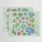 Baby succulent 2 - green Placemat Gallery Image 1