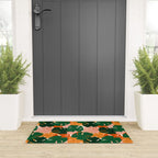 Vibrant Monstera Leaf Pattern Welcome Mat Gallery Image 3