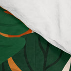 Vibrant Monstera Leaf Pattern Comforter Gallery Image 4