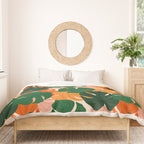 Vibrant Monstera Leaf Pattern Duvet Cover Gallery Image 3