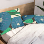 Blue Petunia Study Pillow Sham Gallery Image 2