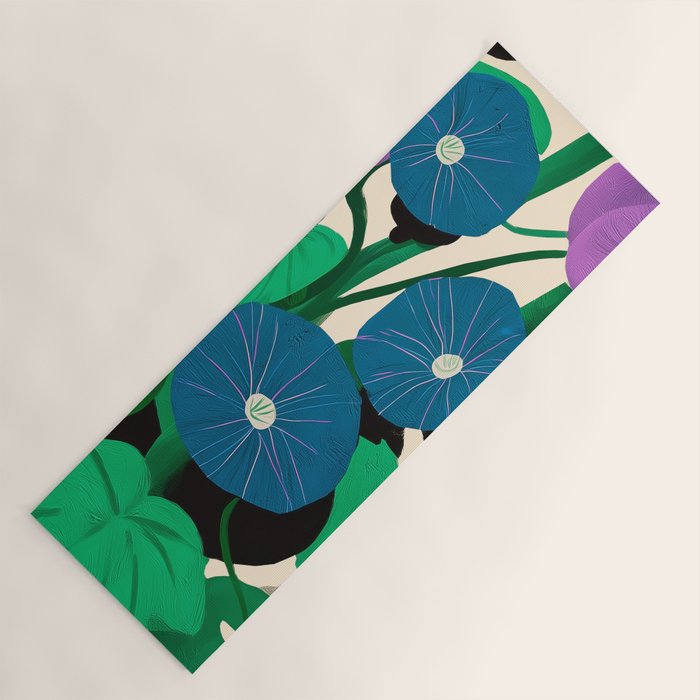 Blue Petunia Study Yoga Mat Gallery Image 1