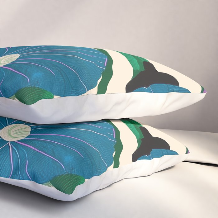 Blue Petunia Study Pillow Sham Gallery Image 3
