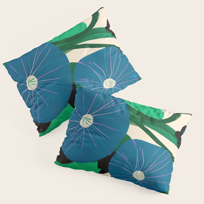 Blue Petunia Study Pillow Sham Gallery Image 1