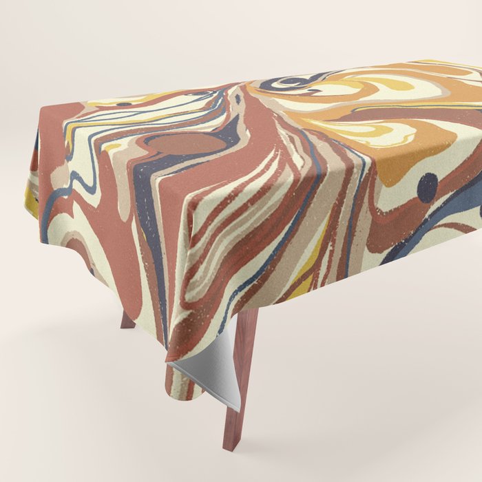 Retro marble #4 Tablecloth Gallery Image 1