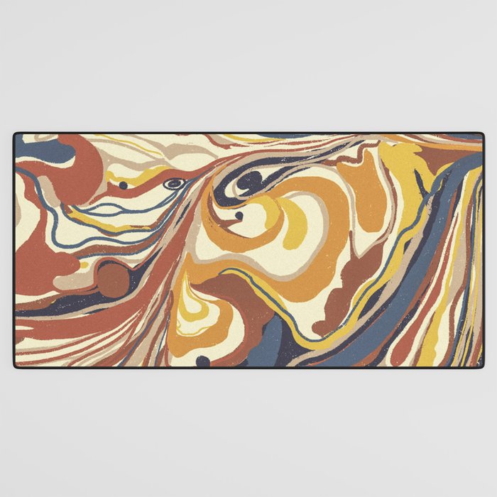 Retro marble #4 Desk Mat Gallery Image 3