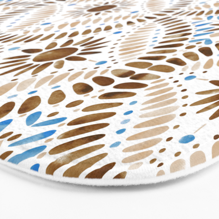 Rustic Tile Mandala A Bath Mat Gallery Image 3