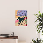 Expressive Running Horse in the Countryside  Poster Gallery Image 2