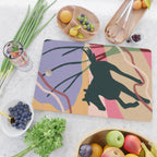 Expressive Running Horse in the Countryside  Cutting Board Gallery Image 2