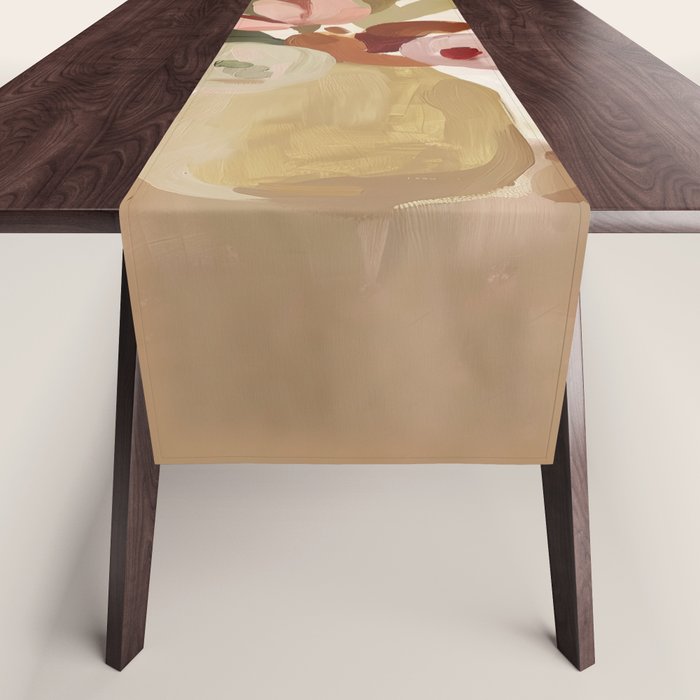Soft Floral Still Life Table Runner Gallery Image 1