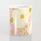Pink Pastel Vintage Floral Pattern Coffee Mug Gallery Image 4