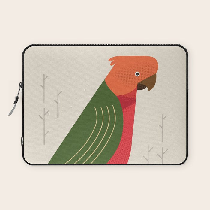 Australian King Parrot, Bird of Australia Laptop Sleeve Gallery Image 1