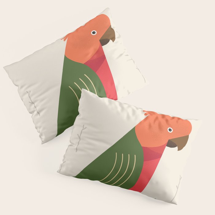 Australian King Parrot, Bird of Australia Pillow Sham Gallery Image 1