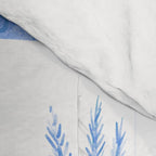 Santorini Greek Island Mediterranean Watercolor Comforter Gallery Image 4