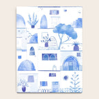 Santorini Greek Island Mediterranean Watercolor Notebook Gallery Image 4