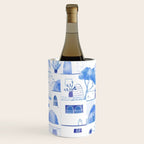 Santorini Greek Island Mediterranean Watercolor Wine Chiller Gallery Image 3