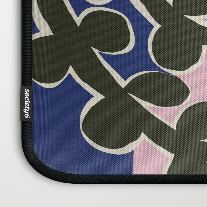 Retro minimal flower V Laptop Sleeve Gallery Image 3