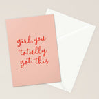 Girl, you totally got this Stationery Card Gallery Image 2