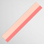 Blush Pink Minimalist Solid Color Block Stripes Table Runner Gallery Image 3