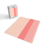 Blush Pink Minimalist Solid Color Block Stripes Jigsaw Puzzle Gallery Image 2