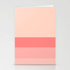 Blush Pink Minimalist Solid Color Block Stripes Stationery Card Gallery Image 2