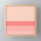 Blush Pink Minimalist Solid Color Block Stripes Mini Art Print Gallery Image 1