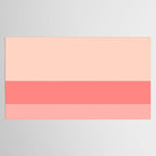 Blush Pink Minimalist Solid Color Block Stripes Tablecloth Gallery Image 2