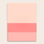 Blush Pink Minimalist Solid Color Block Stripes Notebook Gallery Image 4