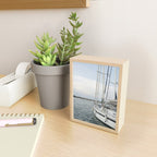 Sailboat in Croatian Harbor - Nautical Travel Photography  Mini Art Print Gallery Image 2