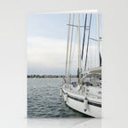 Sailboat in Croatian Harbor - Nautical Travel Photography  Stationery Card Gallery Image 2