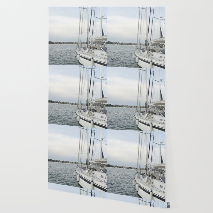 Sailboat in Croatian Harbor - Nautical Travel Photography  Wallpaper Gallery Image 2