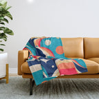 Ocean Waves Throw Blanket Gallery Image 1