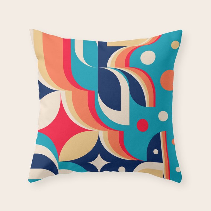 Ocean Waves Throw Pillow Gallery Image 1