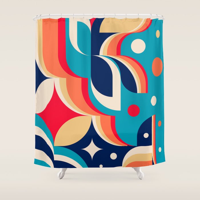 Ocean Waves Shower Curtain Gallery Image 1