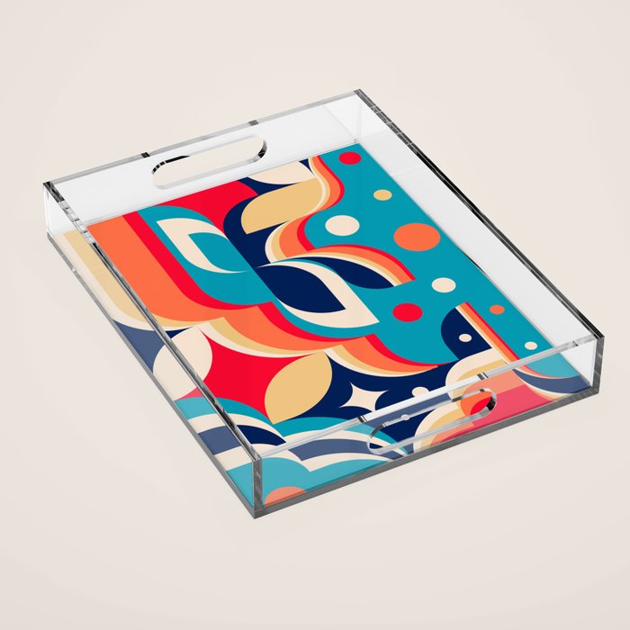 Ocean Waves Acrylic Tray Gallery Image 1