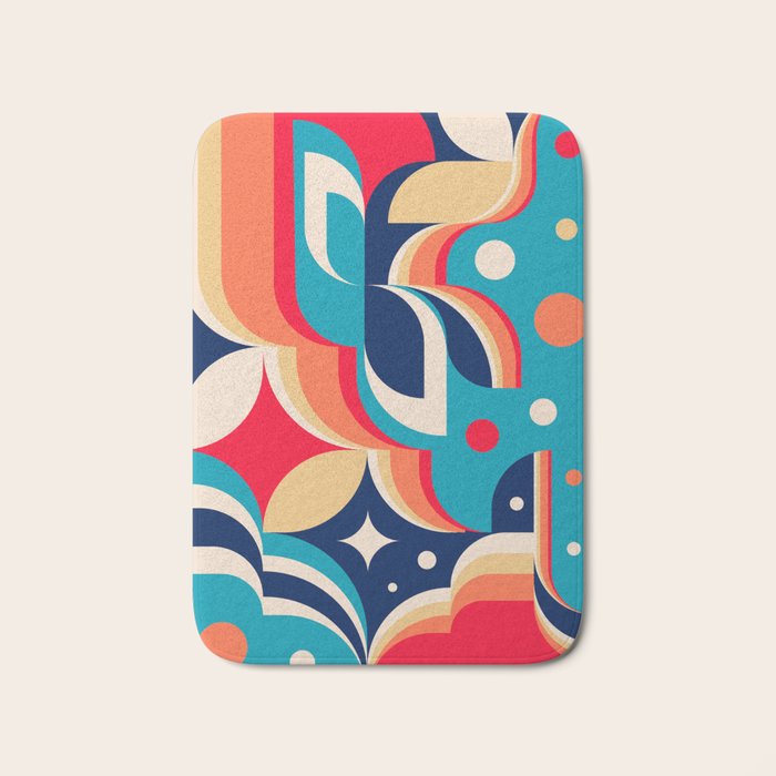 Ocean Waves Bath Mat Gallery Image 1