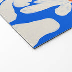 Boho Daisies on Indigo Blue Welcome Mat Gallery Image 2