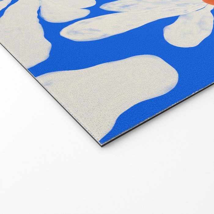 Boho Daisies on Indigo Blue Welcome Mat Gallery Image 2