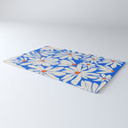 Boho Daisies on Indigo Blue Rug Gallery Image 3