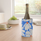 Boho Daisies on Indigo Blue Wine Chiller Gallery Image 4
