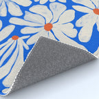 Boho Daisies on Indigo Blue Rug Gallery Image 4