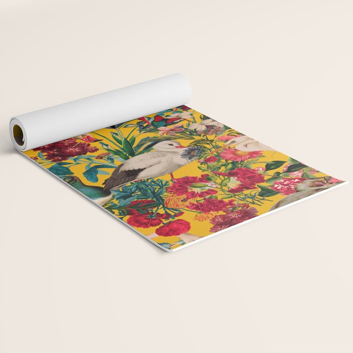 FLORAL AND BIRDS XVIII Yoga Mat Gallery Image 2