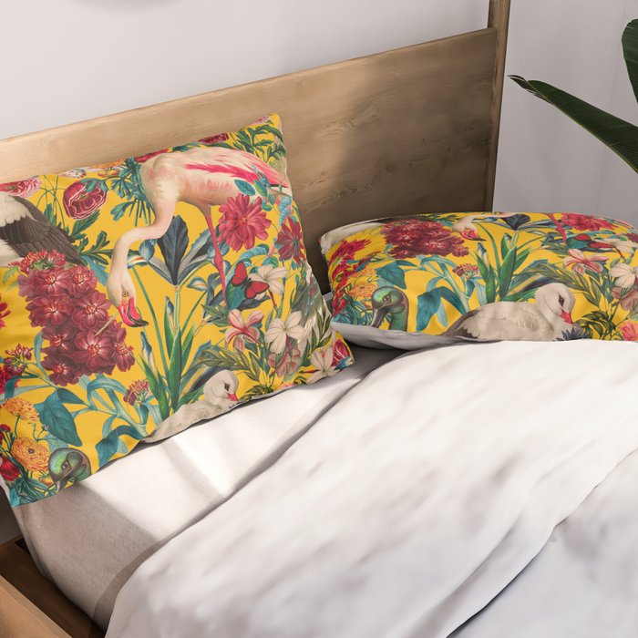 FLORAL AND BIRDS XVIII Pillow Sham Gallery Image 2