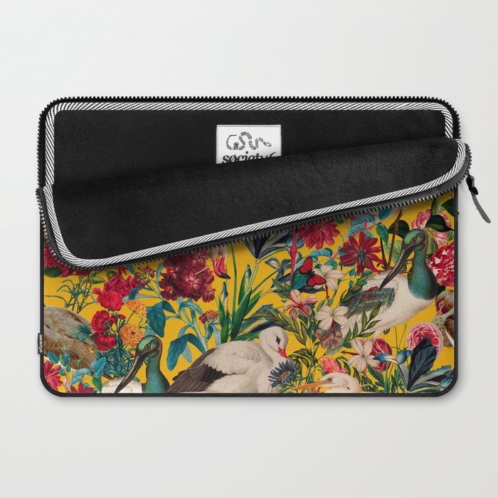 FLORAL AND BIRDS XVIII Laptop Sleeve Gallery Image 2