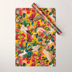 FLORAL AND BIRDS XVIII Wrapping Paper Gallery Image 1