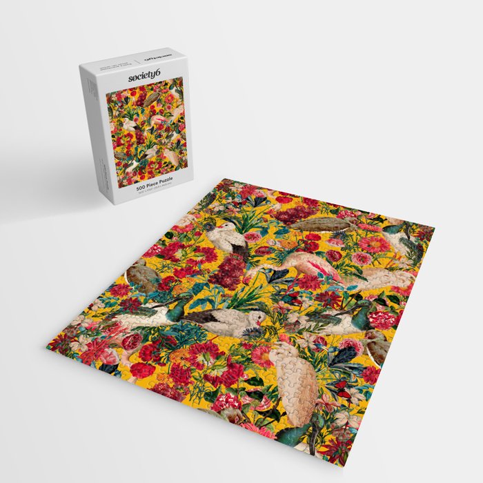 FLORAL AND BIRDS XVIII Jigsaw Puzzle Gallery Image 2
